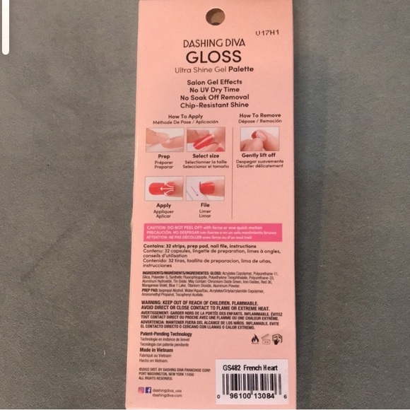 NWT Dashing Diva Gloss GEL Nail Strips - Picture 2 of 3
